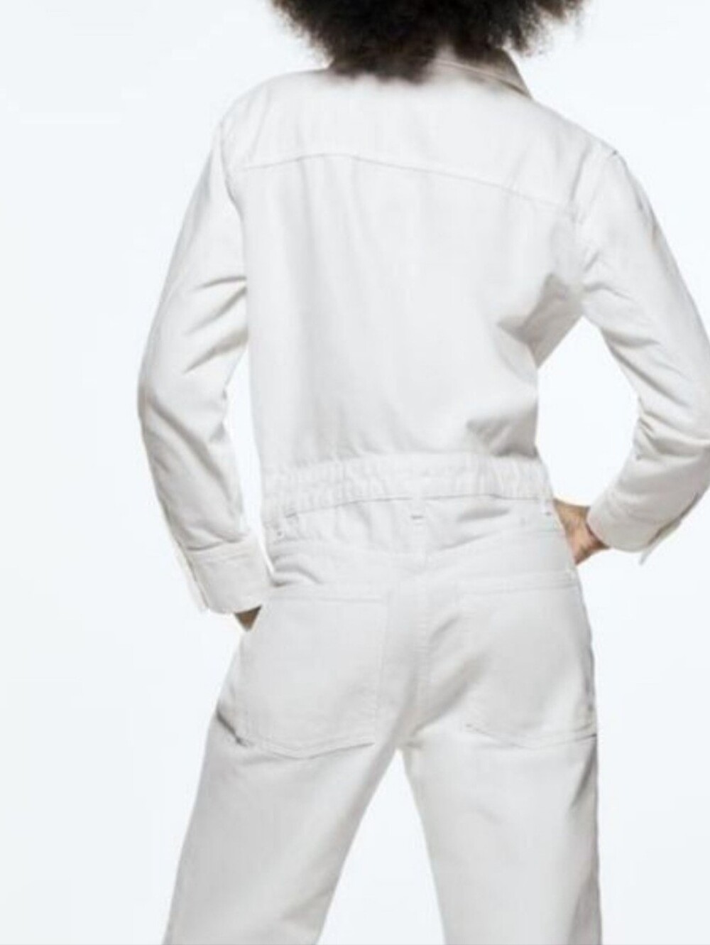 Zara Cream Color Utility Jumpsuit Size X-Small - Picture 11 of 13